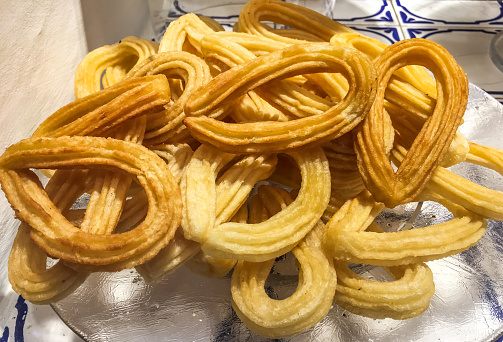 Close up of churro Spanish snack