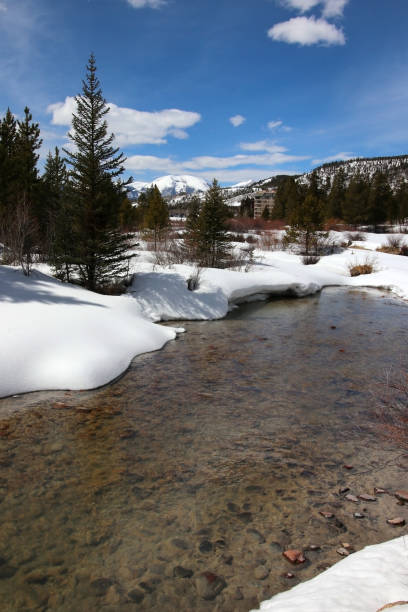 istock Colorado snowy early spring beautiful nature background. 1175154624