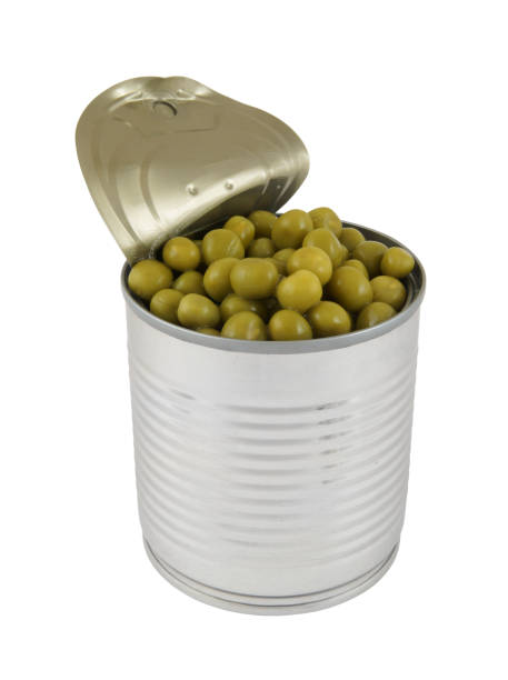 istock Can with green peas isolated 1175154671