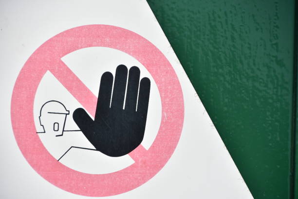 istock Sign - Do not enter fire and do not extinguish fire with water 1175159341