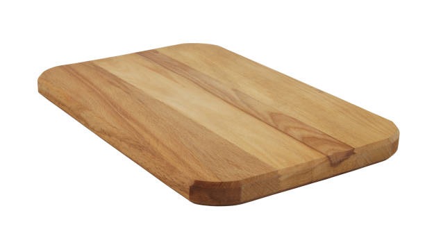 istock Wooden cutting board isolated on white 1175160209