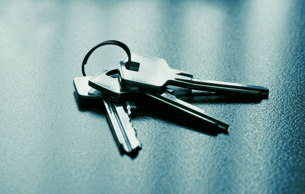 istock Bunch of silver keys close up 1175161361