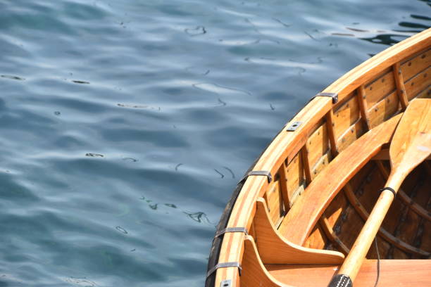 istock A wooden boat at sea 1175162470