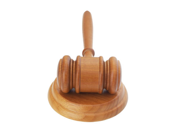 istock Judge gavel isolated on white 1175164761