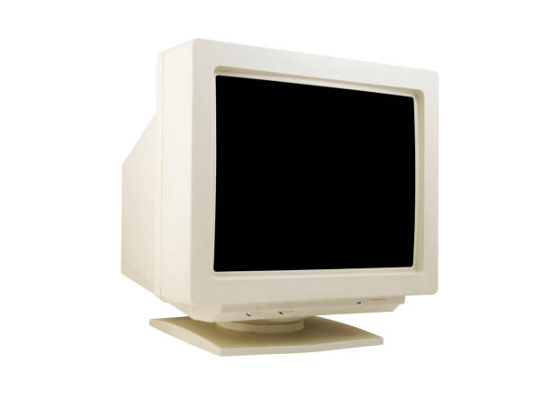 istock Old CRT monitor isolated 1175165324