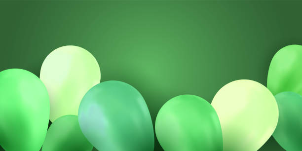 istock Balloon isolated on colorful background. Birthday vector banner. Gift realistic flyer. Bright balloon. 1175172397