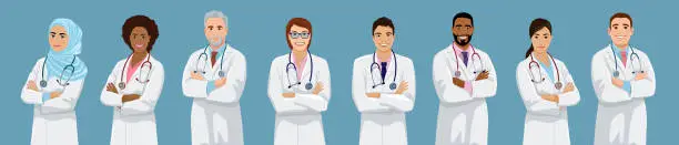 Vector illustration of Doctor set