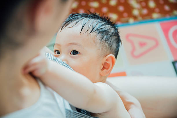 Mother, New, Sleeping, Breast Milk, China - East Asia, Shanghai