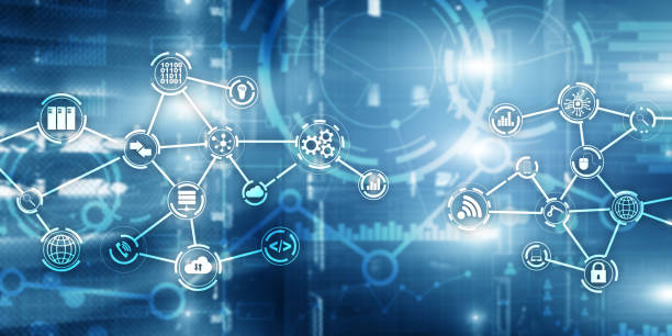 istock Futuristic in Industry business virtual diagram. Buying Communication concept. 1175177611