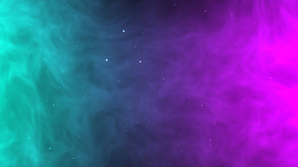 istock Green and pink smoke dynamic abstract background texture with brightness of star galaxy 1175182362