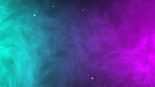 istock Green and pink smoke dynamic abstract background texture with brightness of star galaxy 1175182363