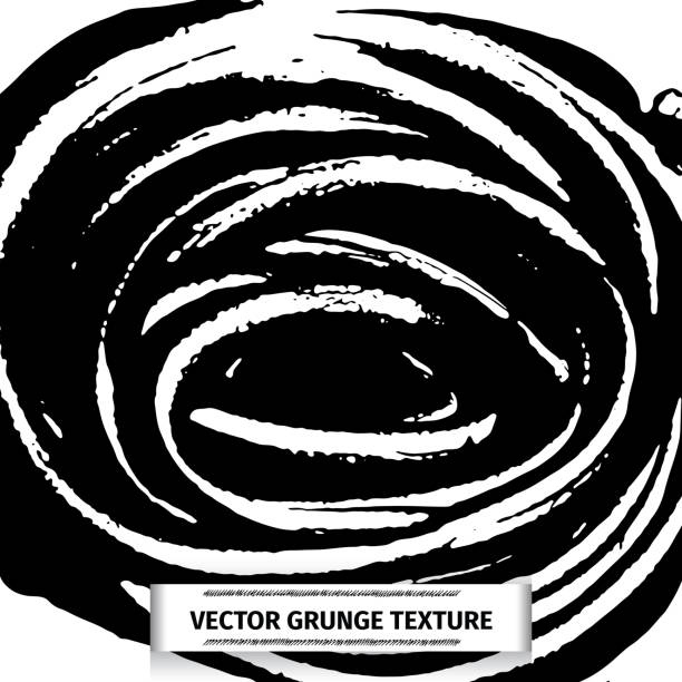 grunge wektor tekstury rozlanego sosu lub rozmazany czarny farby - water surface surface level emotional stress drop stock illustrations