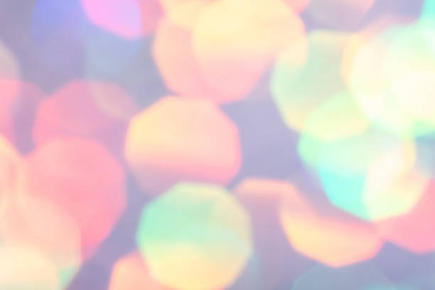 istock Colorful prism confetti blurred festive backdrop, trendy sparkles and glitter background, flat lay style. Christmas and holidays concept 1175186113