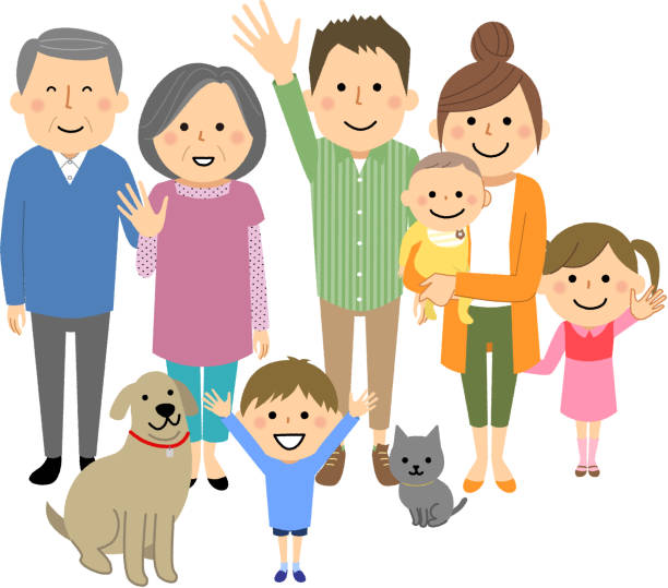 Good Family Stock Illustration - Download Image Now - Family