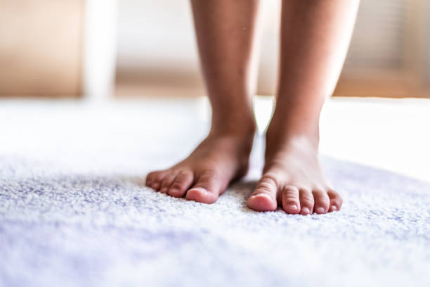 istock Close-up of the small barefoot 1175197160