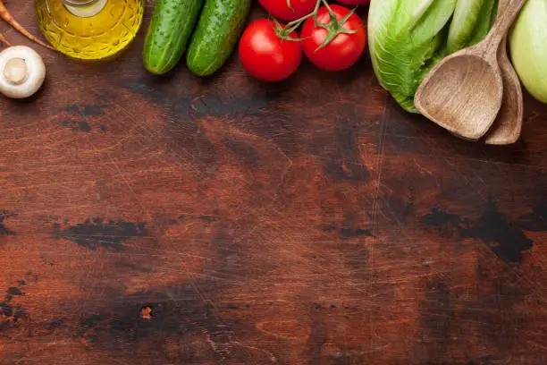 Photo of Assorted raw organic vegetables