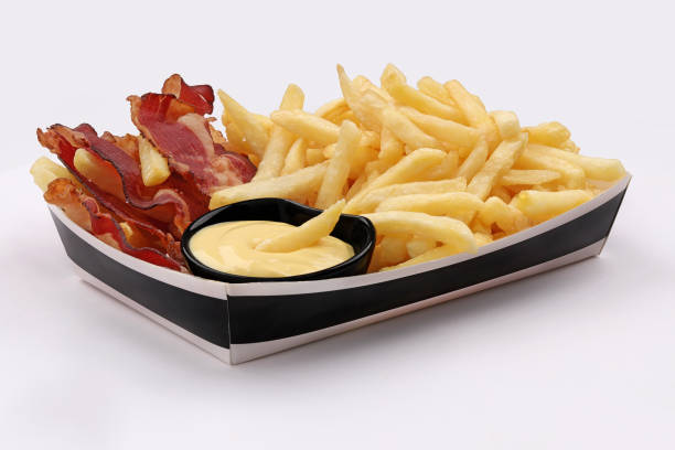 istock french fries bacon plat with cheddar sauce 1175201961