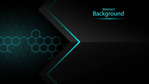 Vector illustration of Dark abstract background