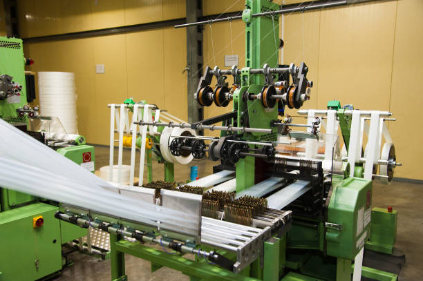 istock Industrial fabric production line 1175203869