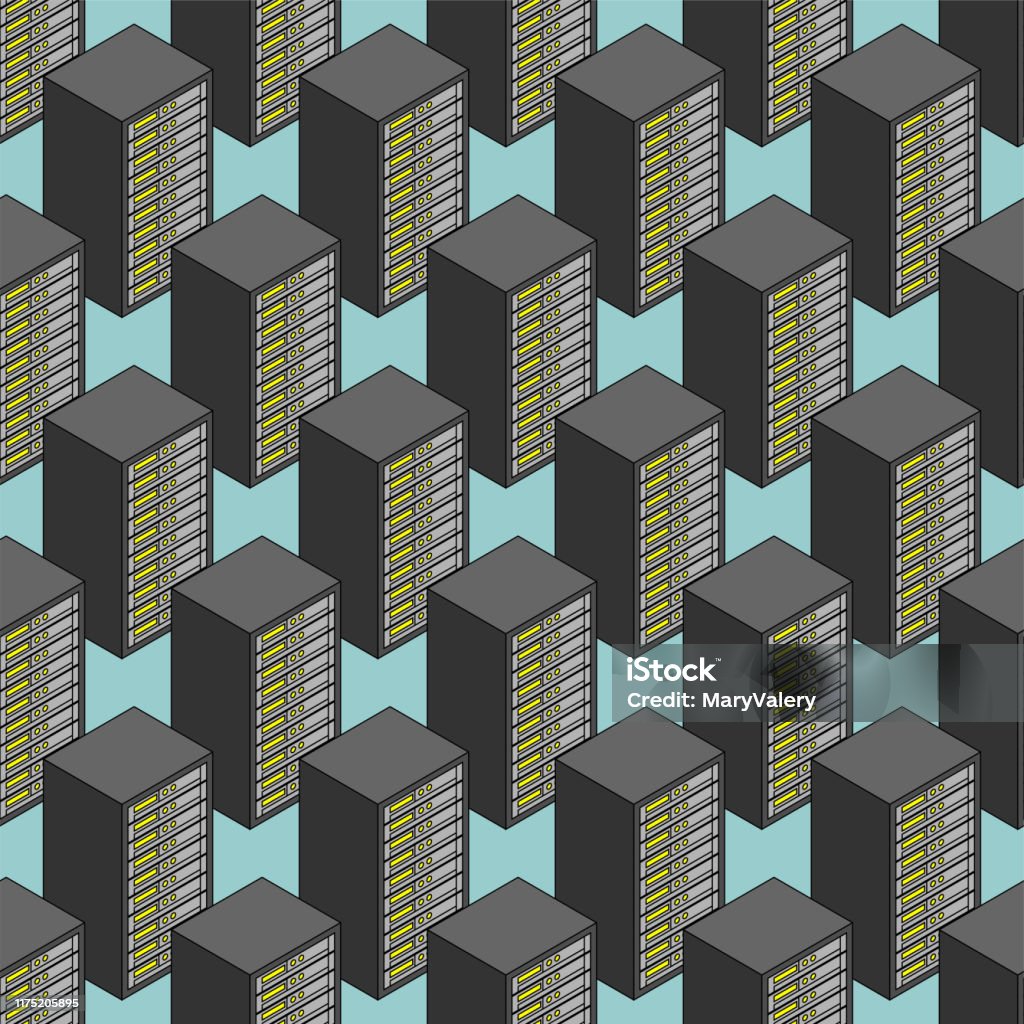 Data Center Pattern Server Pattern Seamless Data Center Background Computer Stock ...