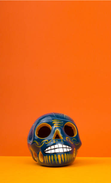 istock Creative and minimal Day of the Dead or Halloween layout. 1175206857