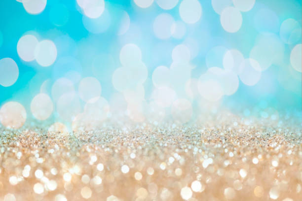istock Winter elegant bokeh background. Seasonal cooling light decorative abstract design element. 1175207331
