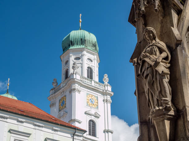 istock Holy Mary with Passau Cathedral 1175208661