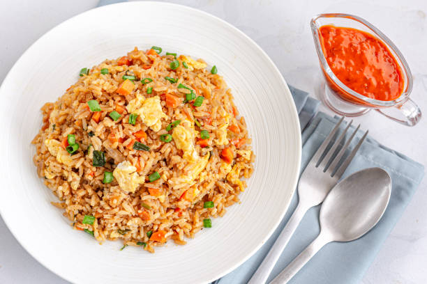 istock Egg Vegetable Fried Rice Close-Up Directly Above Photo. 1175208953