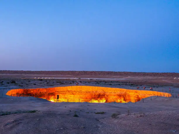 Photo of Darvaza gas crater, Turkmenistan