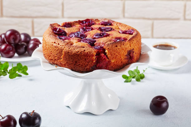istock delicious sliced plum torte 1175211511