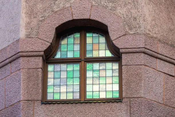 Colourful Glass Vitrage Mosaic Window Decor Exterior
