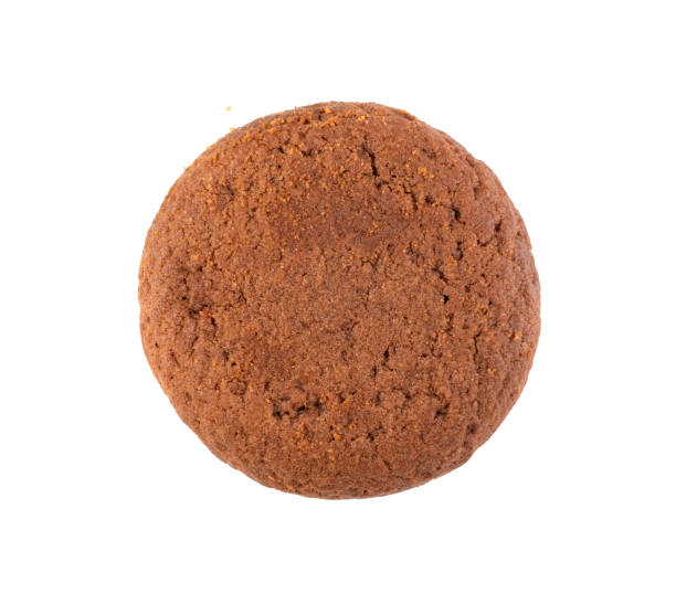 istock Soft Round Chocolate Butter Cookie Isolated Top View 1175218240