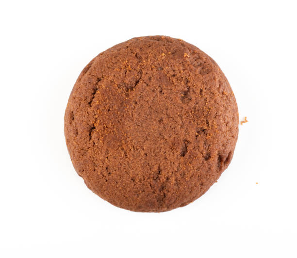 istock Soft Round Chocolate Butter Cookie Isolated Top View 1175218342