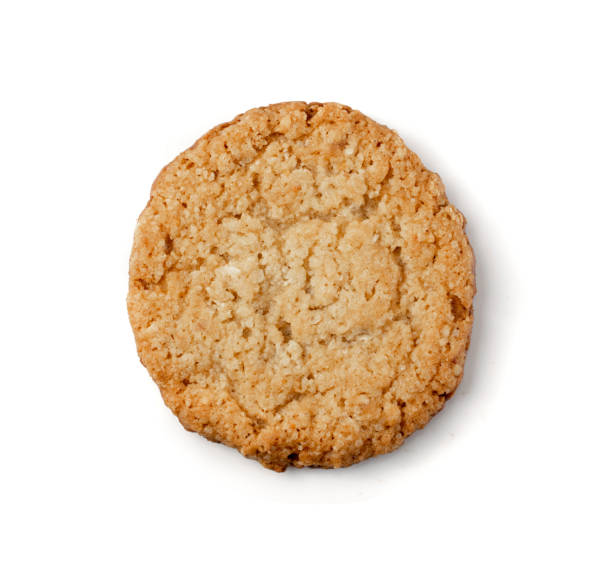 istock Thin Oatmeal Cookies, Healthy Cereal Crackers with Chocolate 1175218583