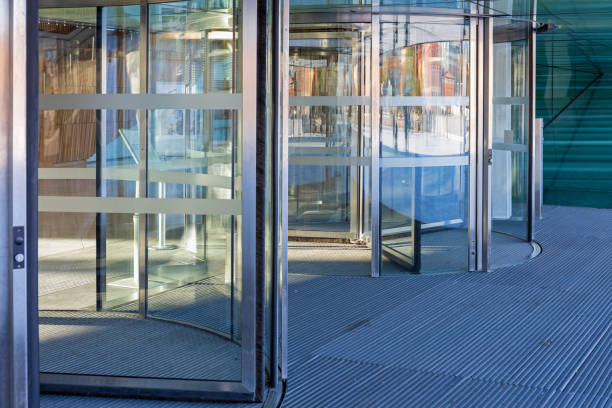 istock Revolving Glass Entrance 1175219788