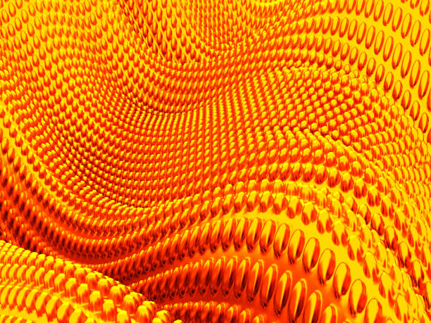 istock Golden luxury wavy dotted abstract background 1175220098
