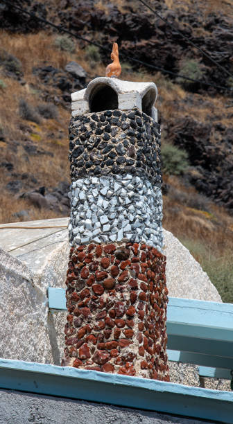 istock A Chimney decorated with three shades of stones 1175221327