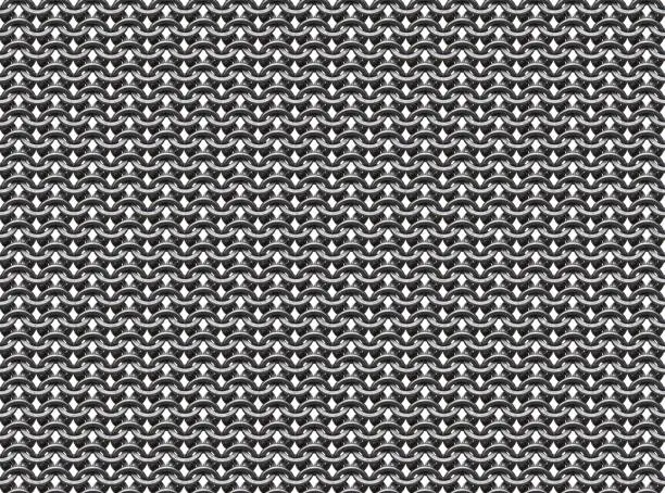 isolated seamless chainmail texture