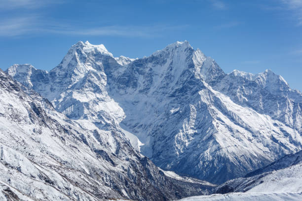 istock Everest trekking. View of the Himalayan valley. 1175223113