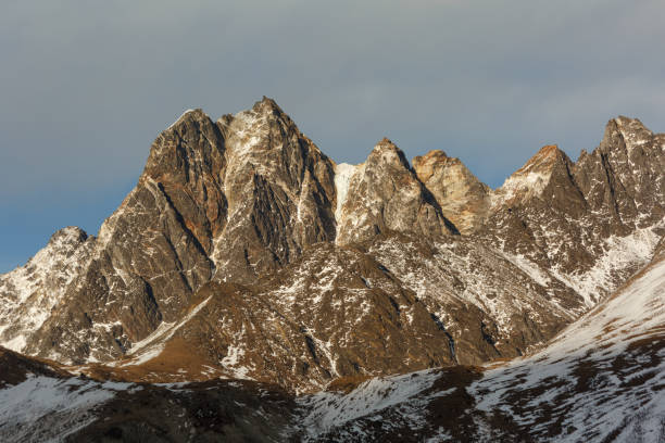 istock Everest trekking. View of the Himalayan valley. 1175223263