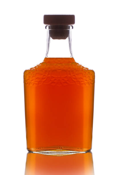 istock Full bottle of cognac , whiskey  or other expensive alcoholic drink 1175224722