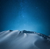 Mountain Under The Starry Sky