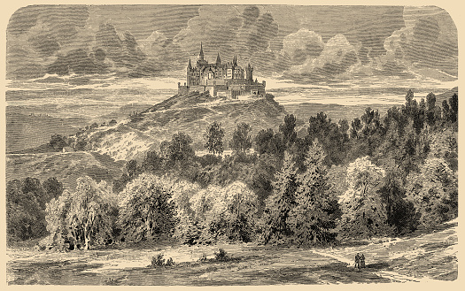 Illustration of a Castle of Hohenzollern