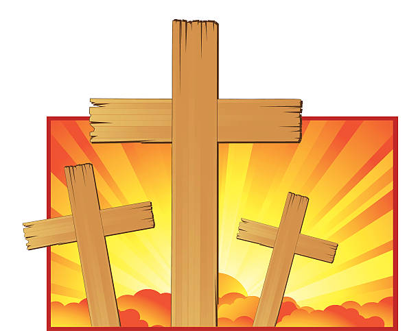 Religious Crosses vector art illustration