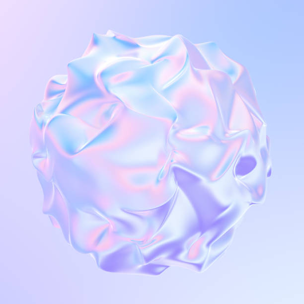 istock Fluid colorful holographic shape abstract design element 1175248798