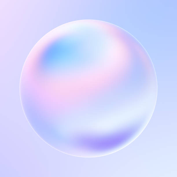 Abstract modern holographic fluid shape 3d design element or banners and posters