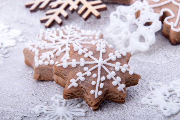 istock Christmas New Year decorations and gingerbread cookies 1175252805