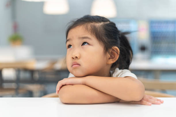 istock Cute little girl is thinking 1175254170