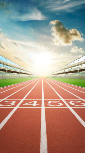 istock View of the infinity empty athlete running track 1175254175
