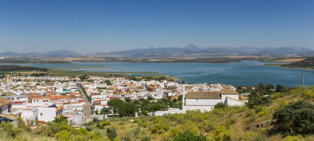 istock Panoramic view over Bornos village and the lake 1175254637